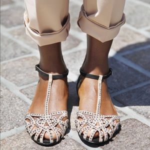 Steve Madden (Size 6) Embellished Flat Sandal
